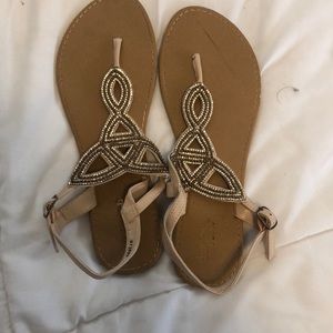 charolette russe sandals with sparkles
